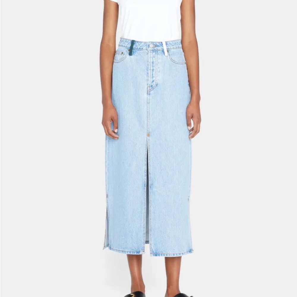 Still Here panama pine Jean skirt Sz 25